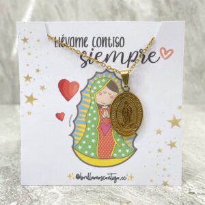 Cadena Virgen Guadalupe Medallita ac