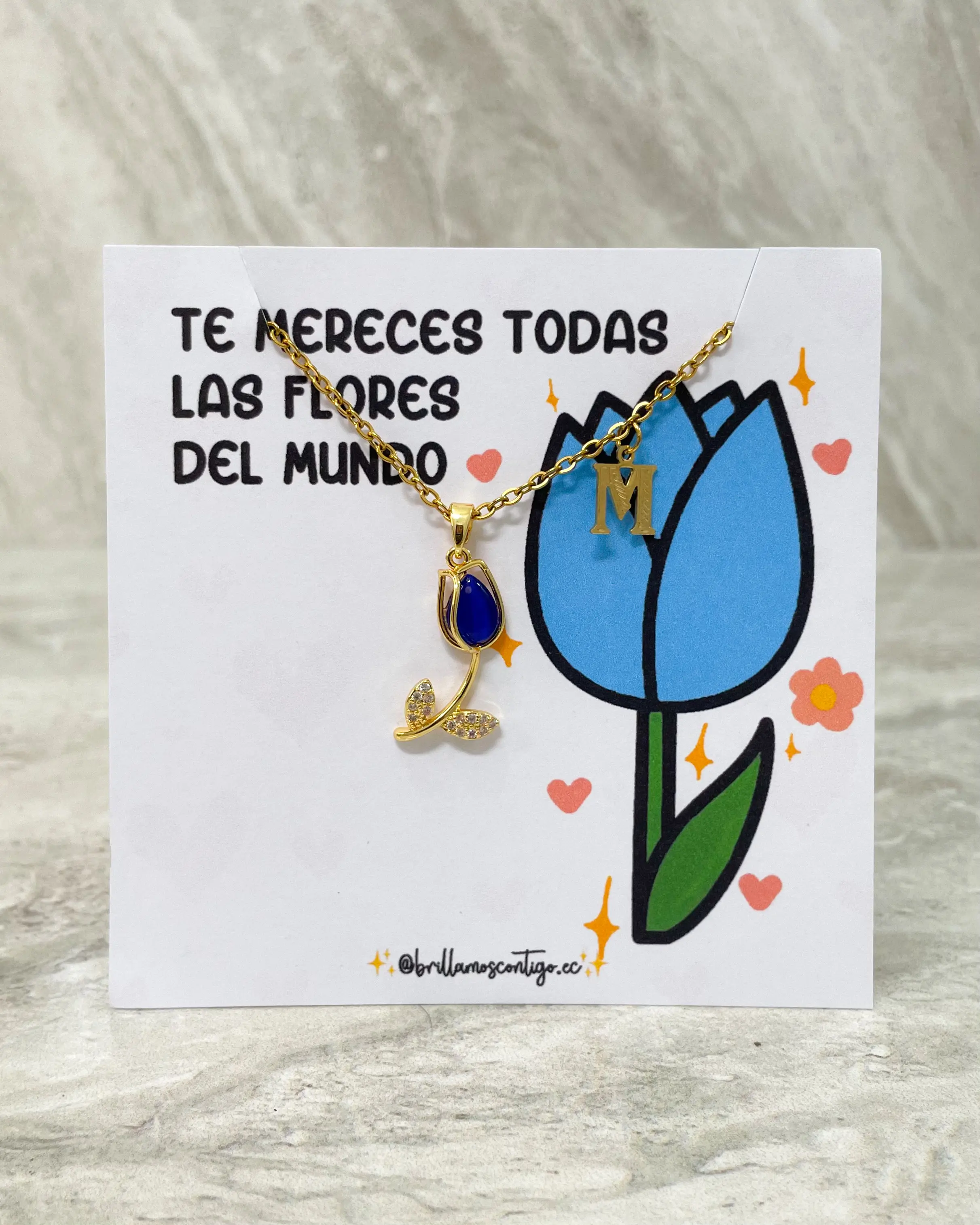 Cadena Mi Tulipan Azul