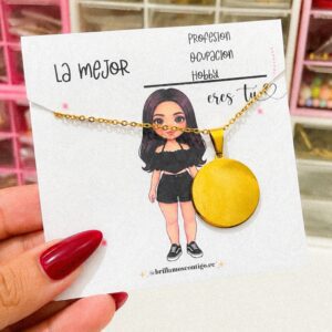Cadena POH Personalizada medalla circular